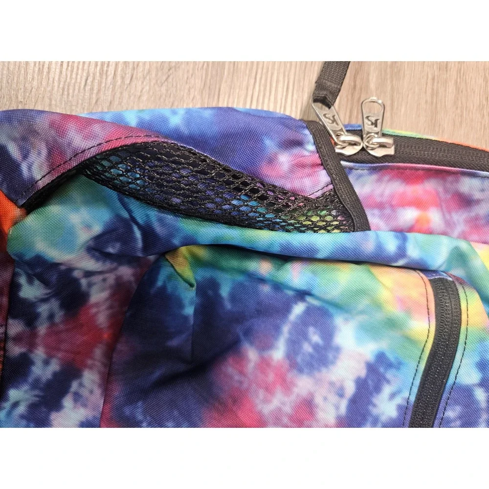 JanSport Cross Town Backpack Tie Dye Multi Color School Travel Bag JS0A47LW